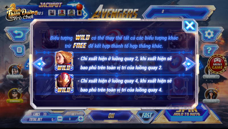 Cách chơi game Avengers TDTC chi tiết