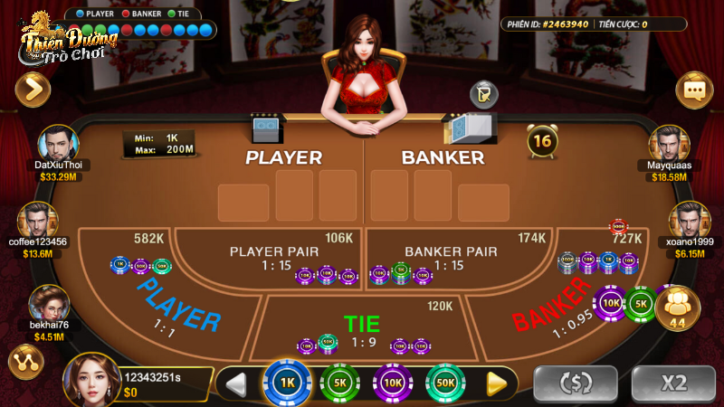 Mini game trong Baccarat TDTC