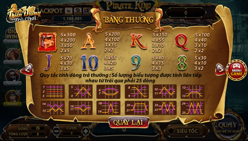 Biểu tượng khởi động trò chơi Pirate king TDTC